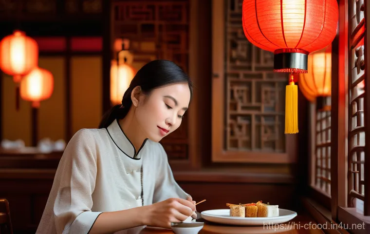 중식당 메뉴판 읽는 법 - Image Prompt 1: "Menu Discovery at an Authentic Chinese Restaurant"**