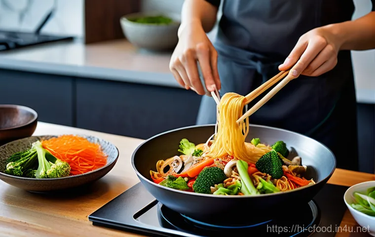 중식 식재료 쇼핑몰 - **Prompt:** A close-up, artistic shot focusing on a collection of diverse, high-quality Chinese sauc...